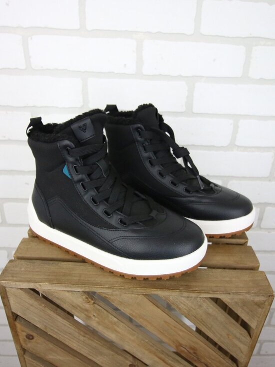 Vessi Alta Womens 6 High Top Fleece Lined Black Waterproof DymaTex Sneaker Boot - Picture 1 of 11